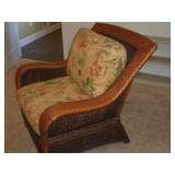 Bench Craft Wicker Chair w/Cushion 35 x 32 x 35