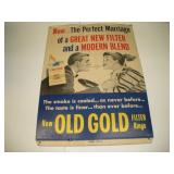 OLD GOLD Cigarette Cardboard Stand up Sign