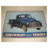 1950 Chevy Truck Tin Sign