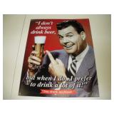 Beer Novelity Tin sign