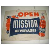 Mission Orange Soda Cardboard  Window/ Door Sign
