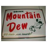 Mountian Sew Porclian Sign