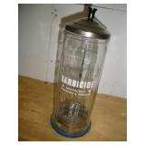 Barbicide Glass Barber Comb Jar