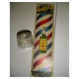 Barbicide Razor Blade Jar- Cardboard Lotion Sign 1