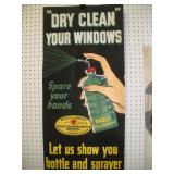 SHELL Dry Window Cleaner Cardboard Sign