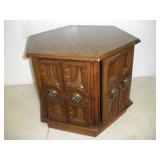 Octagon End Table Composition Wood