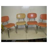 4 Child School Chairs 12 inch Seat Height Fiber