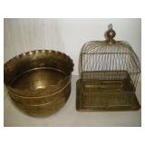 Brass Bird Cage-Planter