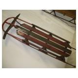 Shooting Star Wood Steel Runner Sled 48 Inch