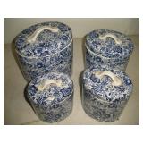 James Kent Old Foley 4 Pc England Cannister Set