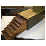 Wooden File Print  5 Drawer