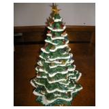 20 Inch Ceramic Christmas Tree Lighted
