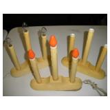 Vintage Window 3 Light  Electric Candles