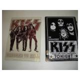 (2) KISS Metal Signs   9x12 Inches