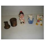 Vintage Coin Banks  Tallest - 8 Inches