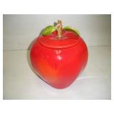 Apple Cookie Jar  11 Inches Tall