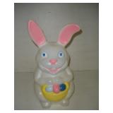 Vintage Plastic Blow Mold Easter Bunny  21 Inches