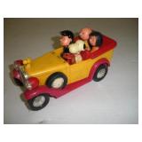 Vintage Peanuts Plastic Toy Car  Made In Hong