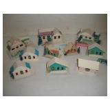 Vintage Cardboard Christmas Houses