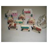Vintage Cardboard Christmas Houses