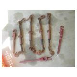 (4) Ratchet Binders W/Removable Handles