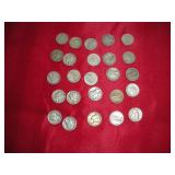(25) Mercury Dimes