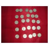 (25) Mercury Dimes