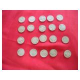 (20) Buffalo Nickels