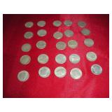 (25) 1960-1964 Roosevelt Dimes
