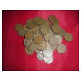 (50) Wheat Pennies
