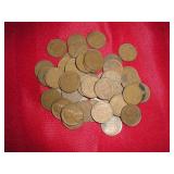 (50) Wheat Pennies