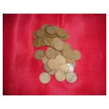 (50) Wheat Pennies