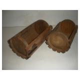 (2) Wood Planters  12x8x7 Inches