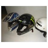 (3) Medium Helmets