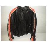 Leather Vented Riding Jacket  Size 50