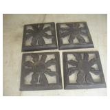 Cast Iron Outdoor Canapy Weights  16x16 Inches
