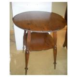 Vintage Pine Side Table, 23 Diam. X 28