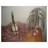 Decorative Candle Holder and Tree, 15 inches Tall