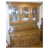 Kincaid Oak Hutch-No Contents, 56x18x76
