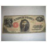 1917 Dollar Legal Tender Note, Torn