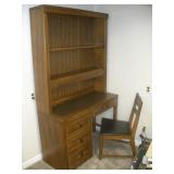 Basset Oak Book Shelf Desk and Chair