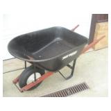 True Temper Metal Wheel Barrow, 39x25x12 Deep