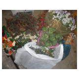 Indoor/Outdoor Decorative Floral Lot.