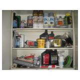Contents of Cabinet-Automotive, Paint, Caulking