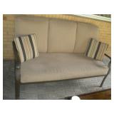 Patio Bench w/Cushions, 65 inches Long