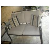 Patio Bench w/Cushions,  47 inches Long