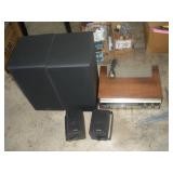 Receiver, 2 Pioneer Speakers 10x12x20, 2 KLH 7x5