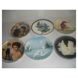 6 Decorative Plates-Jimmy Stewart, Elizabeth