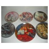 6 Decorative Plates-Angels, Flowers