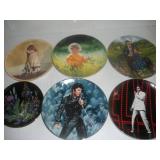 6 Decorative Plates- Elvis, Gone with the Wind